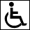 Tillgänglighetssymbol tillgänglighet för rullstolsbundna